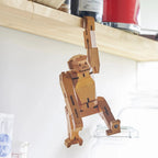 Morphits® Modern Wooden Monkey Decor – Interactive Puzzle & Art Piece by Yoshiaki Ito Design