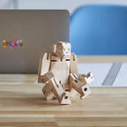 Morphits® Modern Wooden Monkey Decor – Interactive Puzzle & Art Piece by Yoshiaki Ito Design
