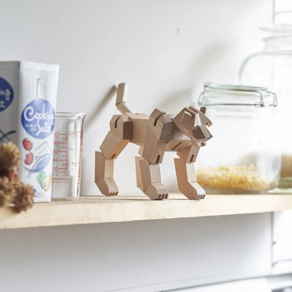 Morphits® Modern Wooden Tiger Decor – Interactive Puzzle & Art Piece