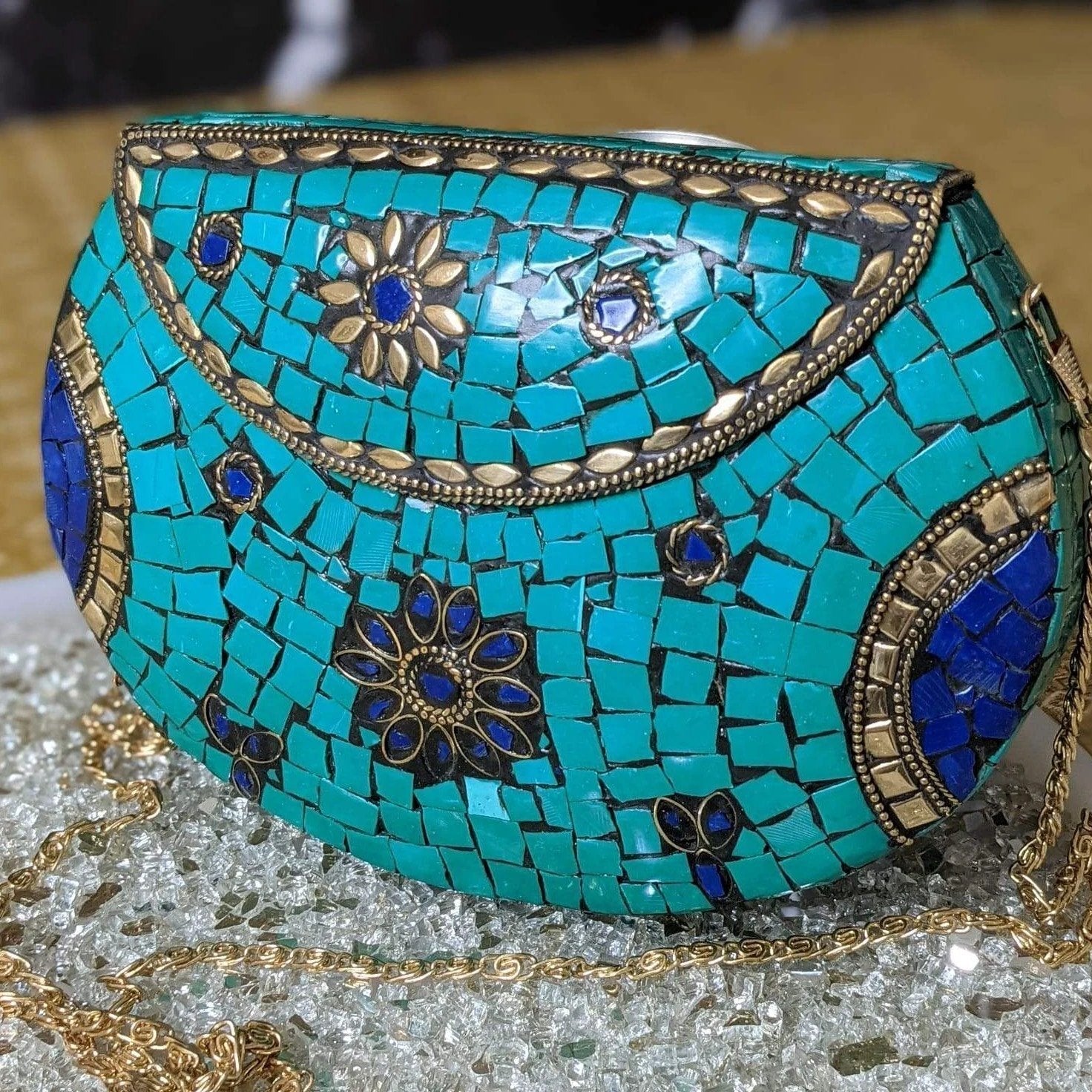 Mosaic Tile Clutch by Modern Desi