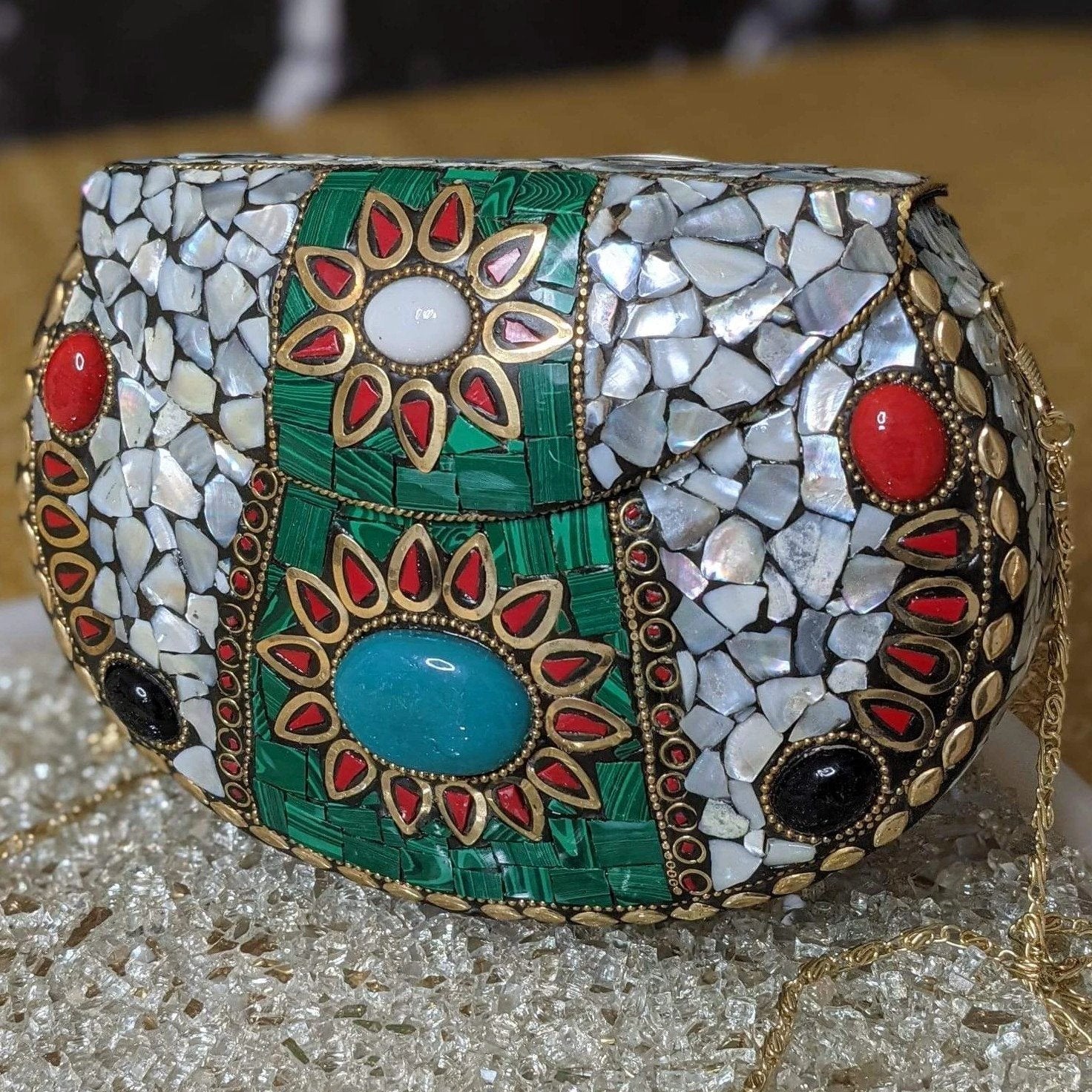 Mosaic Tile Clutch by Modern Desi