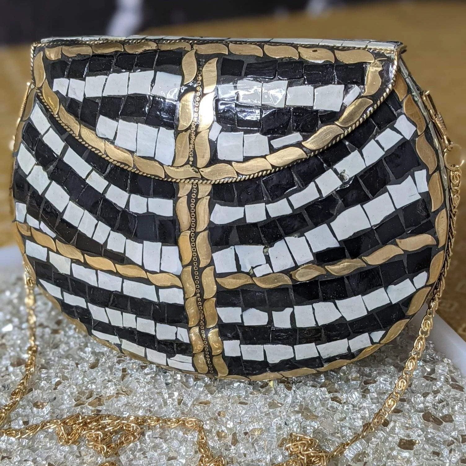 Mosaic Tile Clutch by Modern Desi