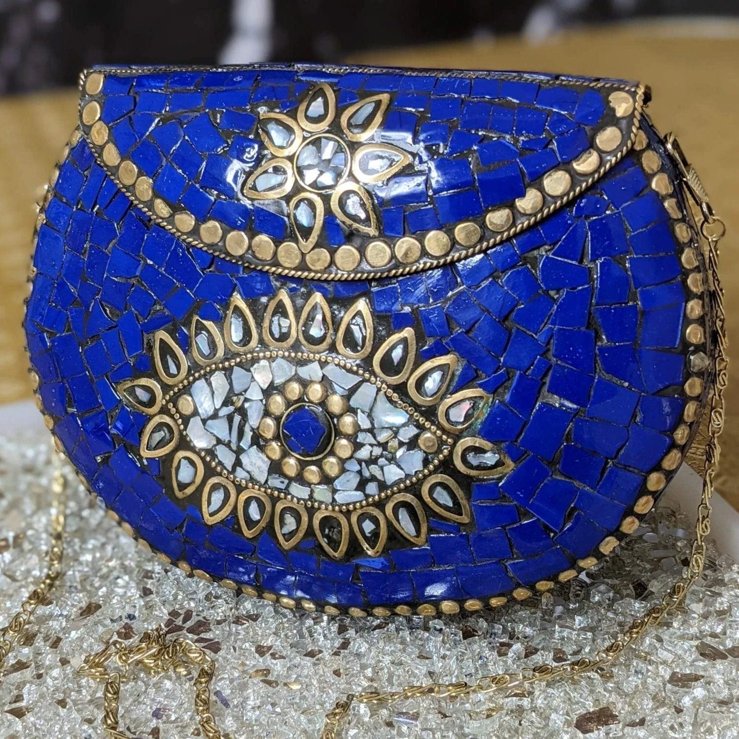 Mosaic Tile Clutch by Modern Desi