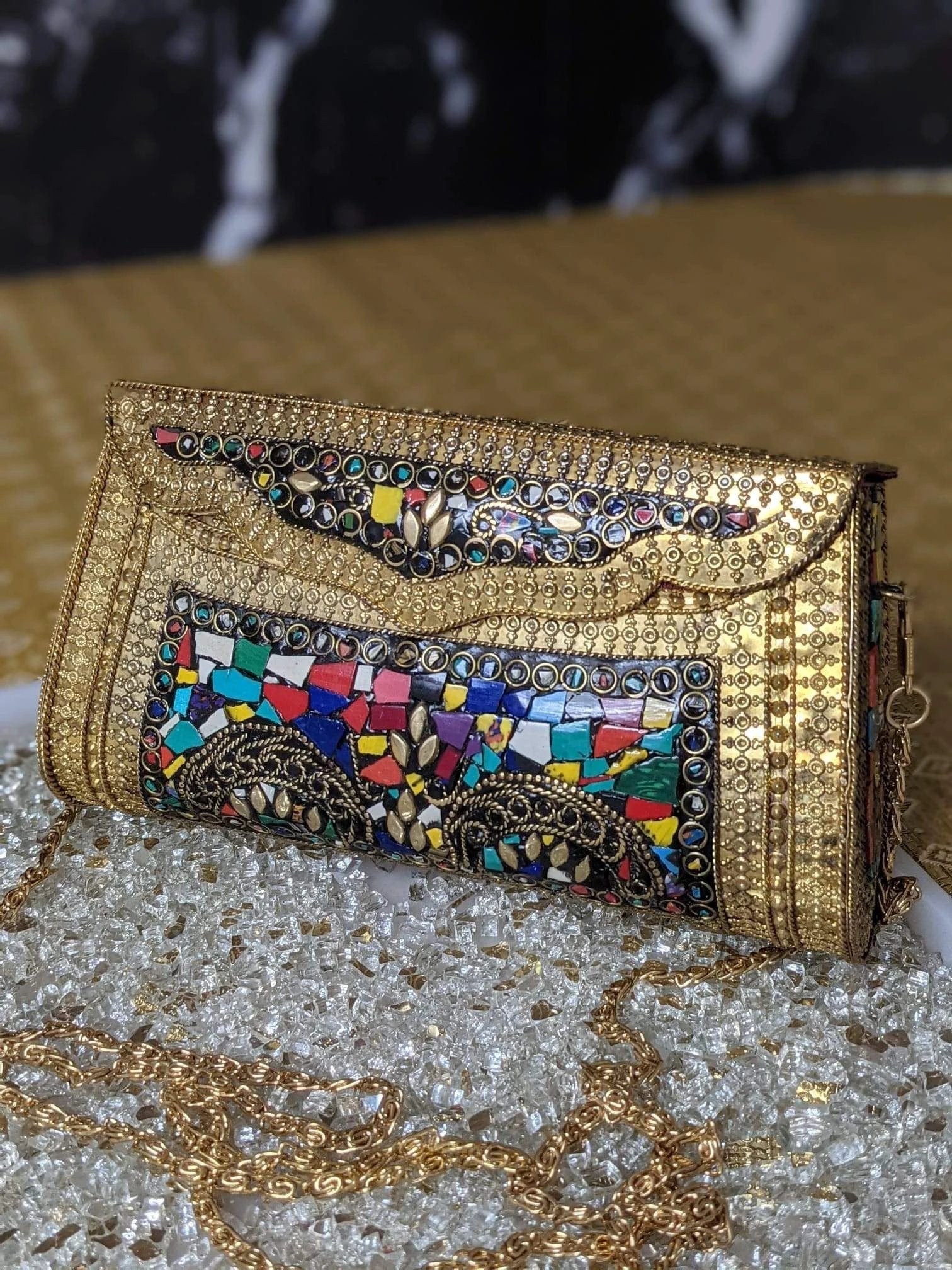 Mosaic Tile Clutch by Modern Desi