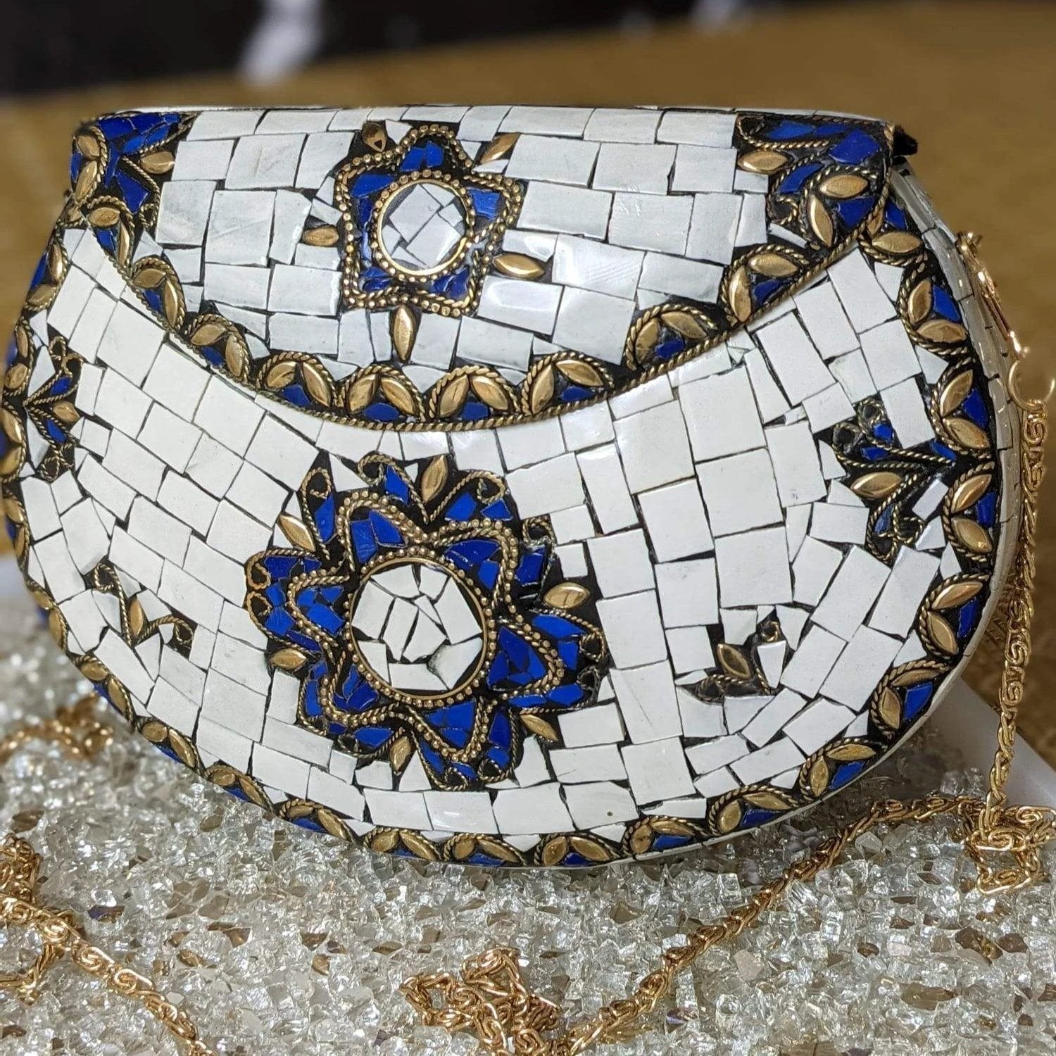 Mosaic Tile Clutch by Modern Desi
