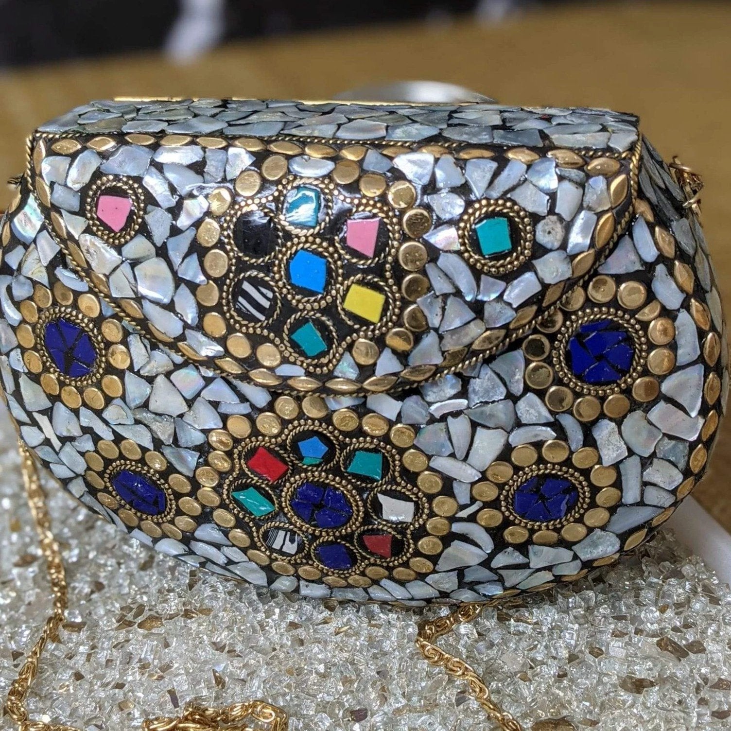 Mosaic Tile Clutch by Modern Desi