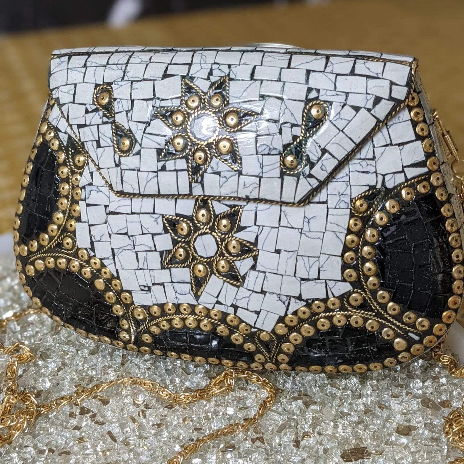 Mosaic Tile Clutch by Modern Desi