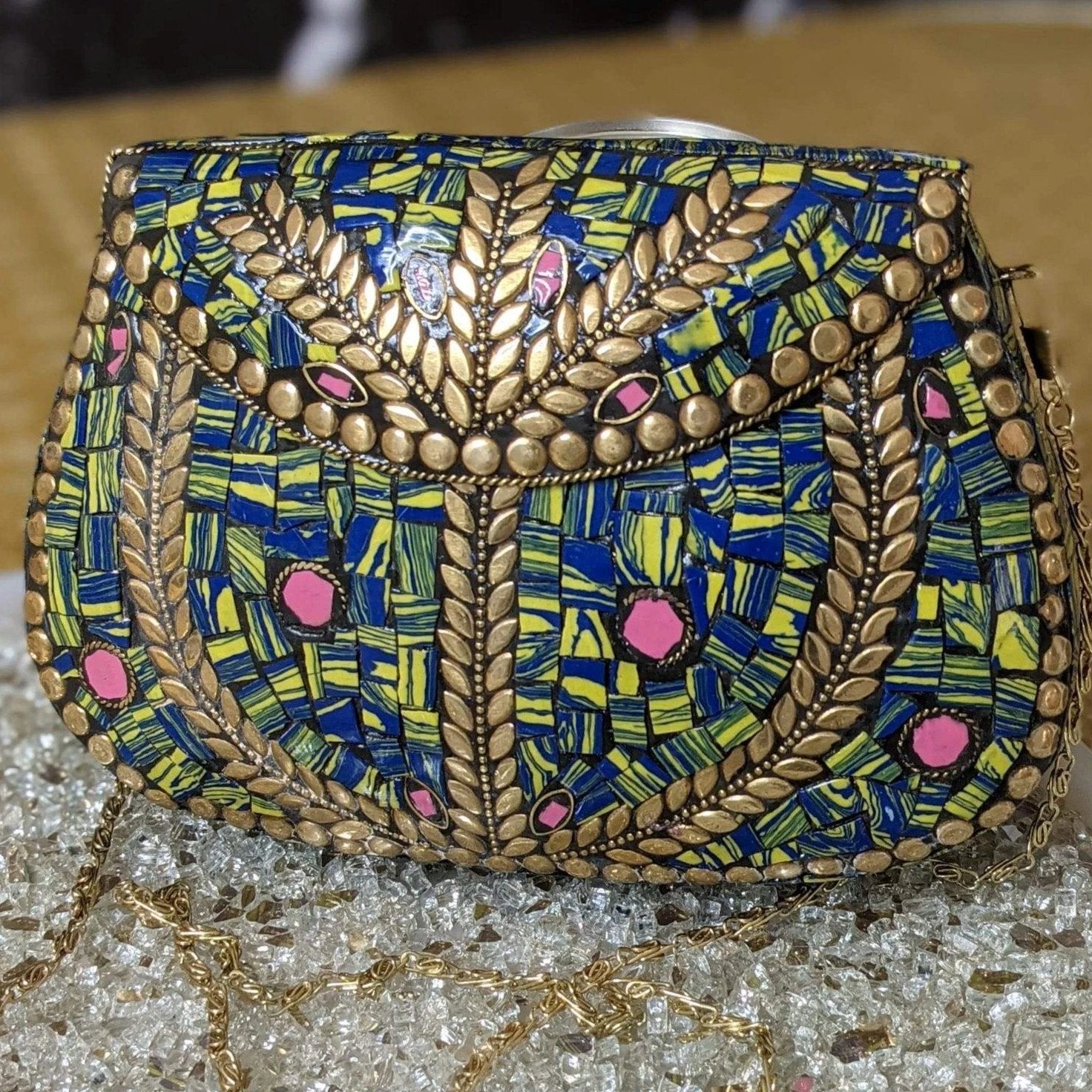 Mosaic Tile Clutch by Modern Desi