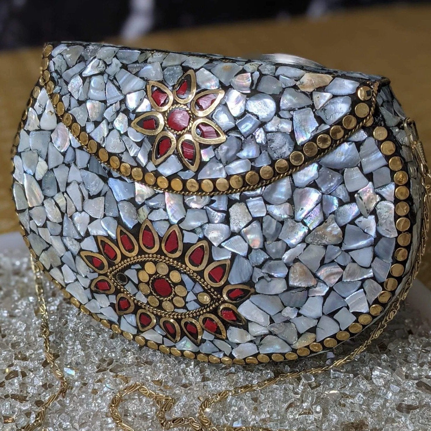 Mosaic Tile Clutch by Modern Desi