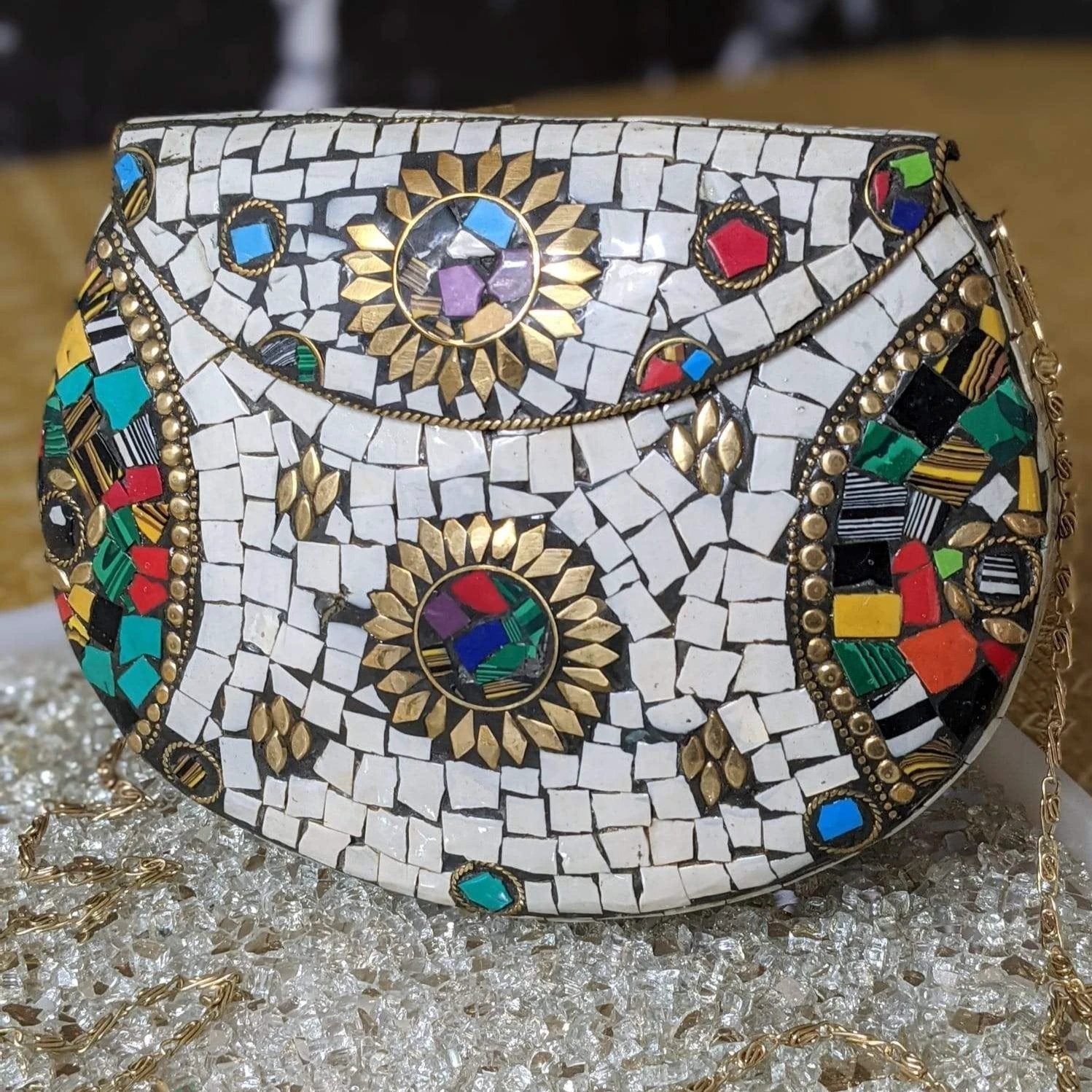 Mosaic Tile Clutch by Modern Desi