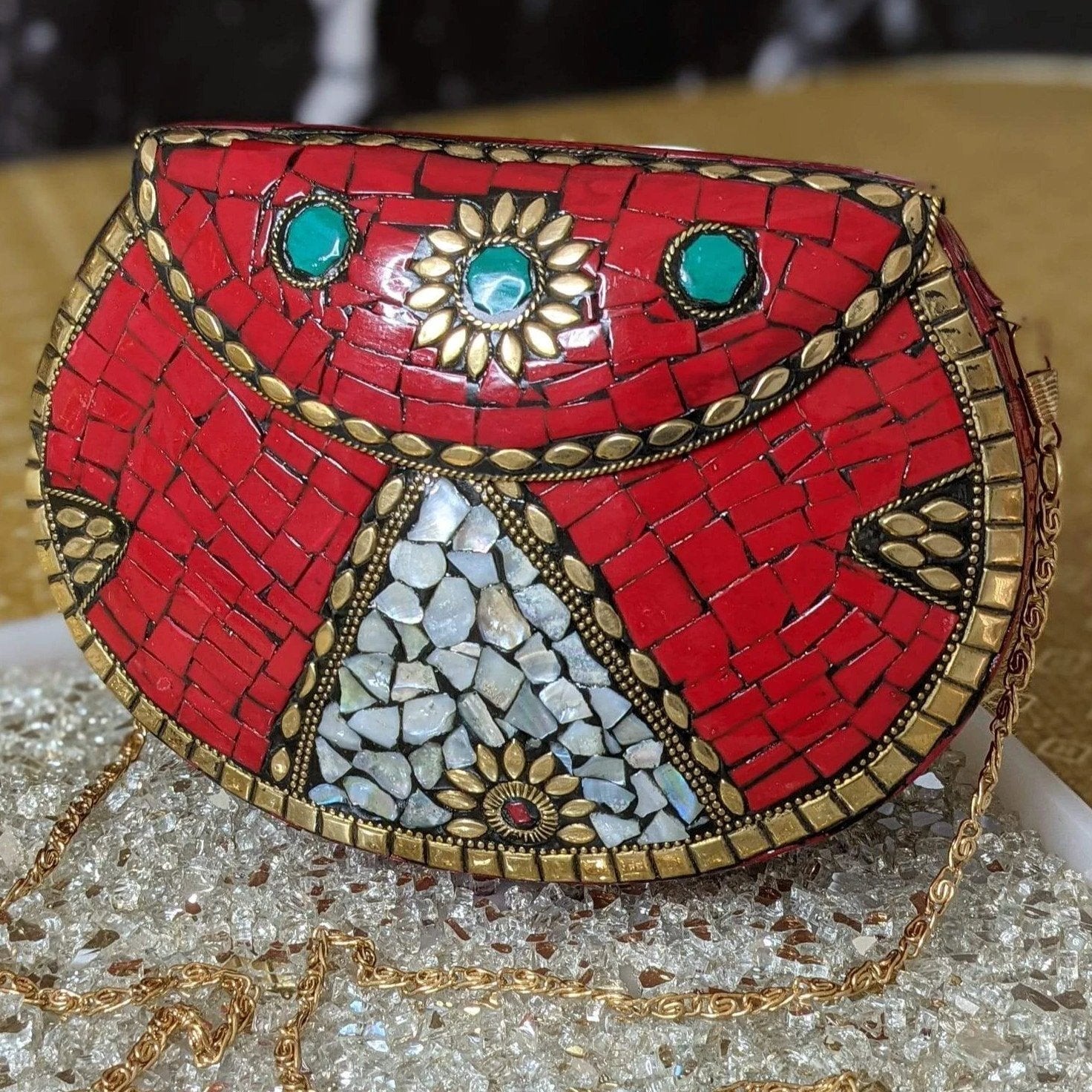 Mosaic Tile Clutch by Modern Desi
