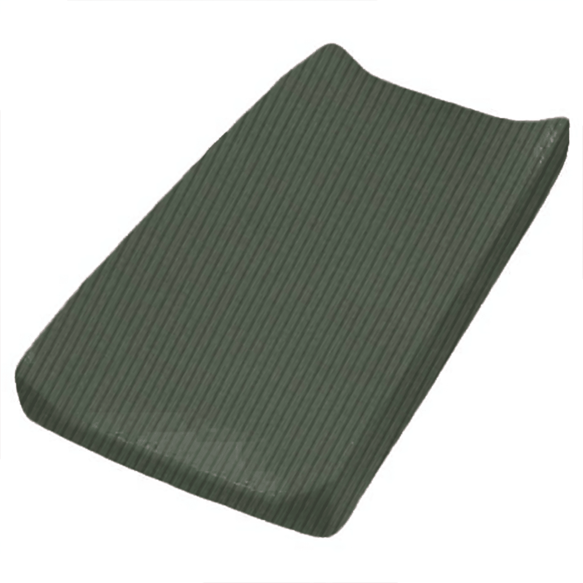 Moss Green Ribbed Changing Pad Cover La Vie Bien Moss Green Ribbed Changing Pad Cover
