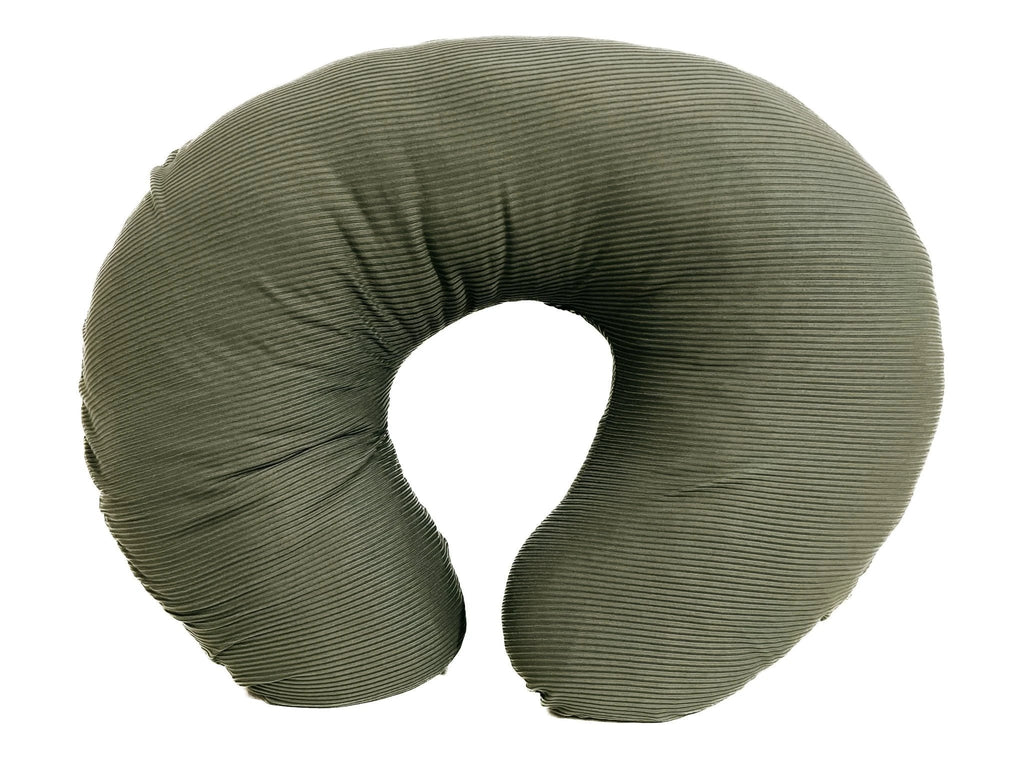 Moss Ribbed Nursing Pillow Cover by Little Mae & Co
