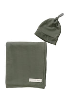 Moss Ribbed Stretch Swaddle by Little Mae & Co