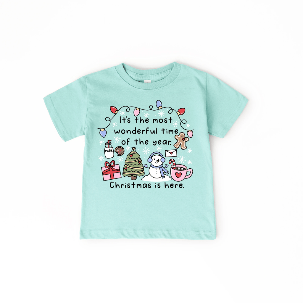 Most Wonderful time of the Year toddler and youth tee shirt, Christmas collection by Benny and Ray Apparel