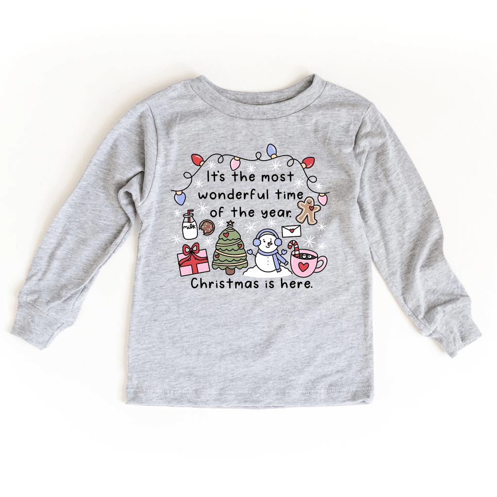 Most Wonderful time of the Year toddler and youth tee shirt, Christmas collection by Benny and Ray Apparel
