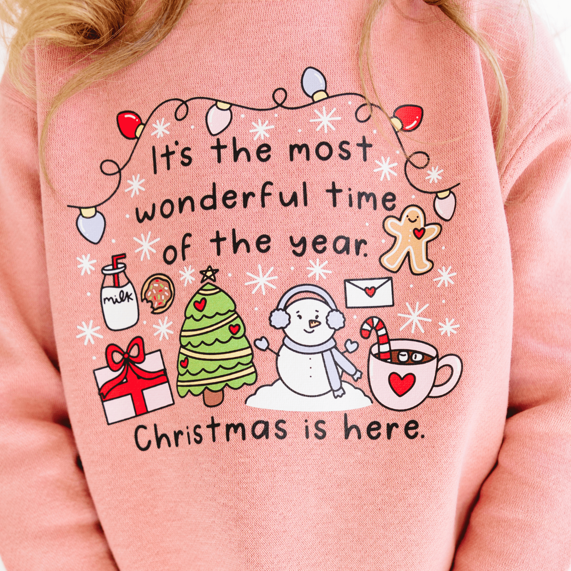 Most Wonderful time of the Year toddler or youth Sweatshirt, Christmas collection by Benny and Ray Apparel