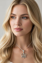 Mother's Knot Celtic Necklace in Sterling Silver Pendant La Vie Bien Mother's Knot Celtic Necklace in Sterling Silver