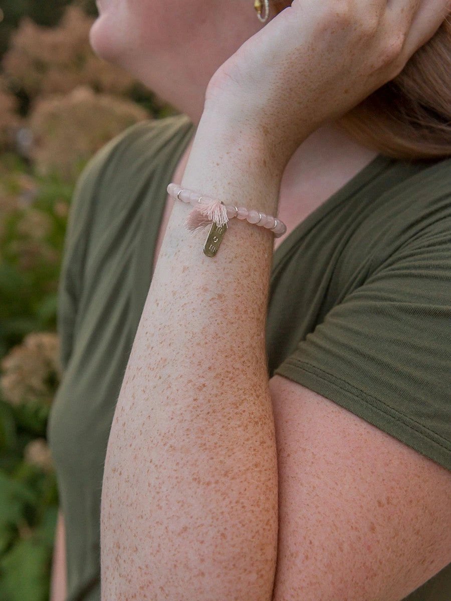 Mother's Love Stone Bracelet - Rose Quartz by Fair Anita