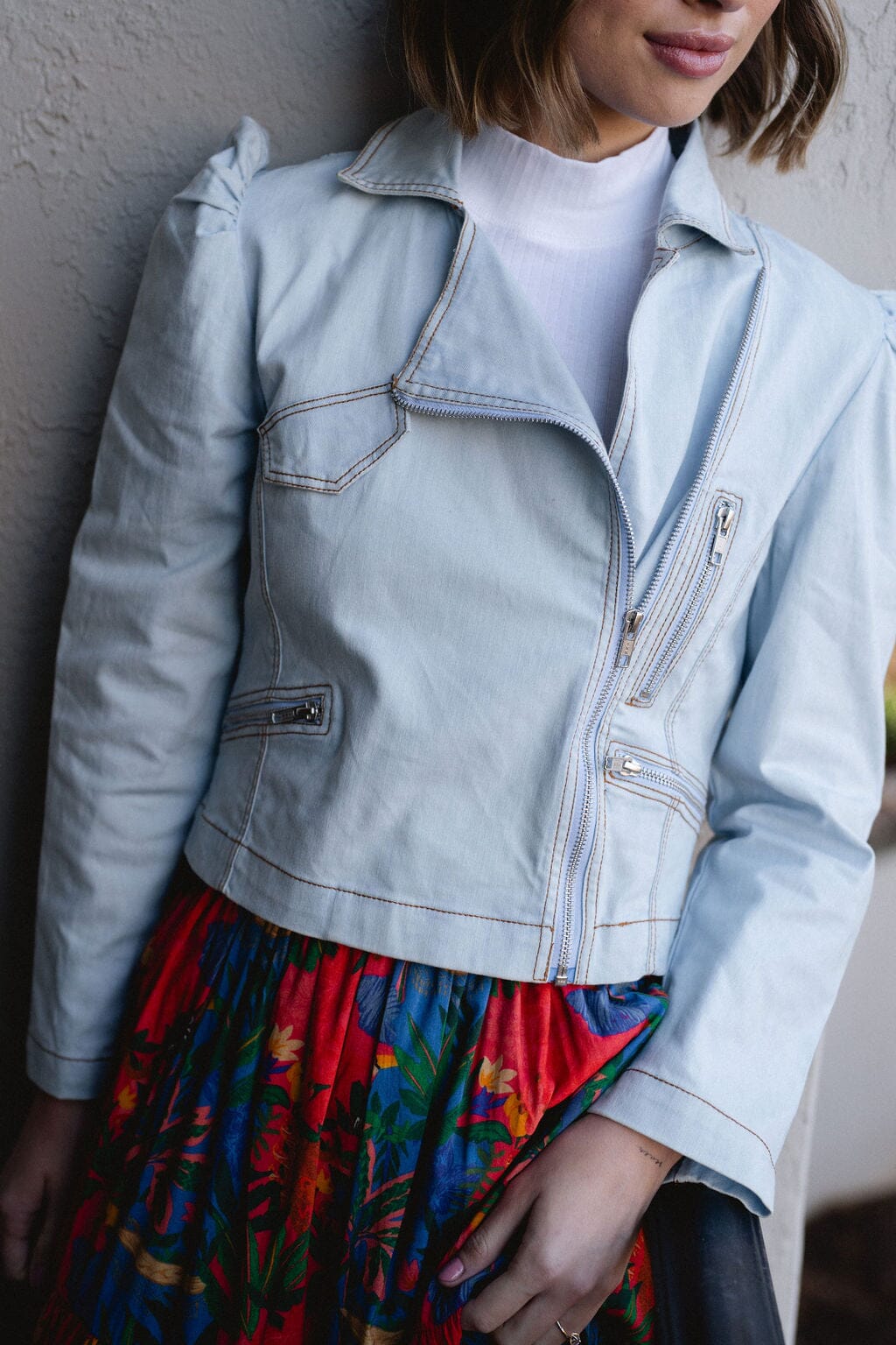 Moto Jacket - Dark Denim
