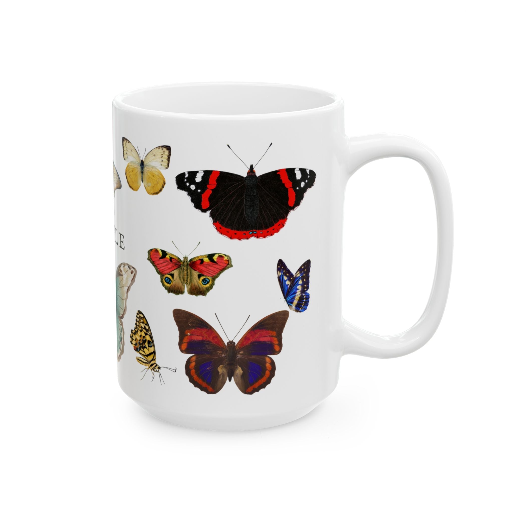 Motyle Polish Vintage Butterflies Ceramic Mug — Colorful insect Design (11oz & 15oz) Mug La Vie Bien Motyle Polish Vintage Butterflies Ceramic Mug — Colorful insect Design (11oz & 15oz)