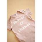 Mover & Shaker Organic Cotton Baby Bodysuit by Polished Prints