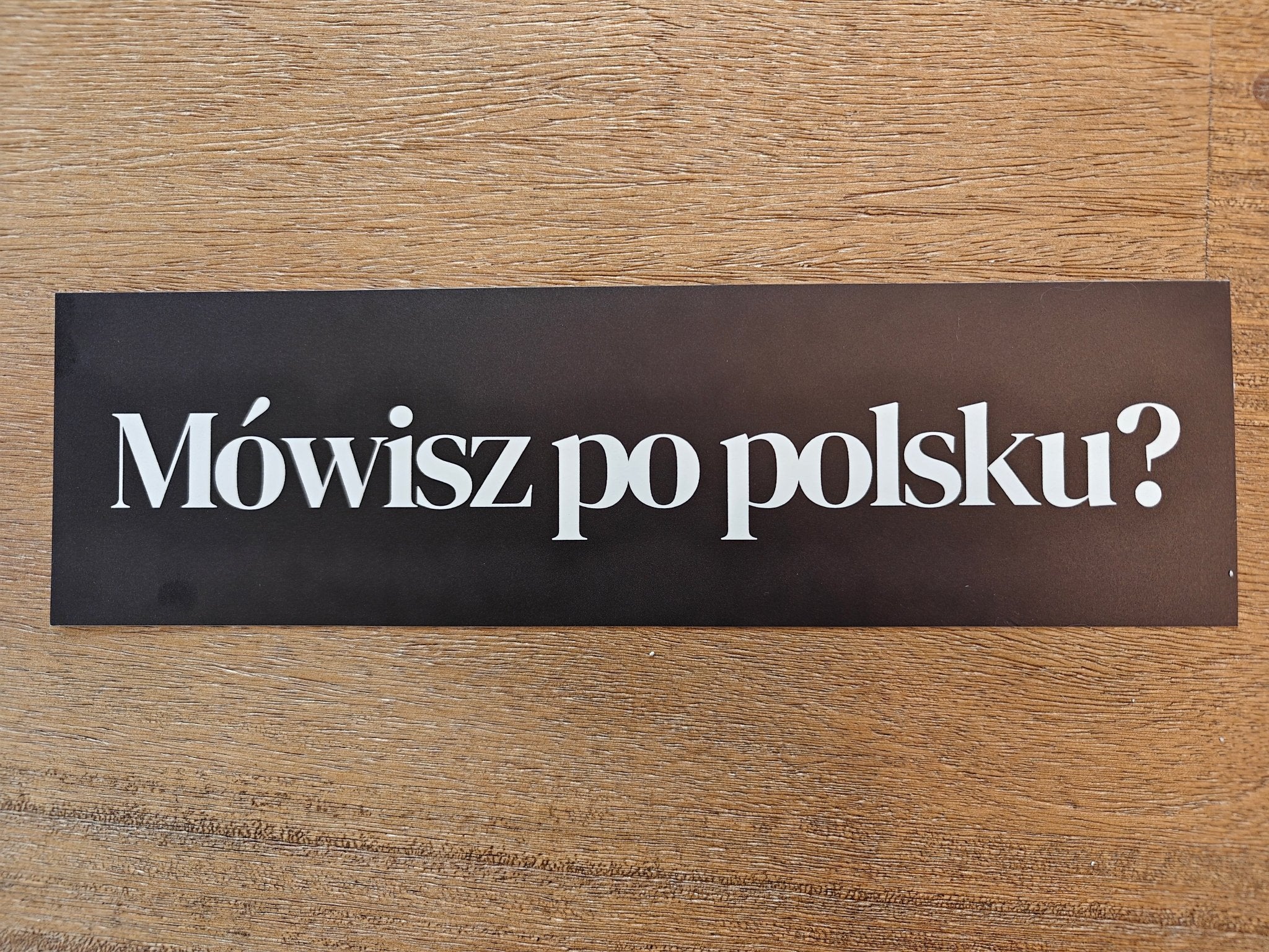 Móvisz po polsku (do you speak Polish?) bumper sticker Paper products La Vie Bien Móvisz po polsku (do you speak Polish?) bumper sticker