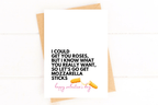 Mozzarella Sticks Funny Valentine's Day Card by Five Dot Post