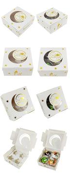 MR016 Ramadan Cupcake Packing Box,Muffin Box 4 holes La Vie Bien MR016 Ramadan Cupcake Packing Box,Muffin Box 4 holes