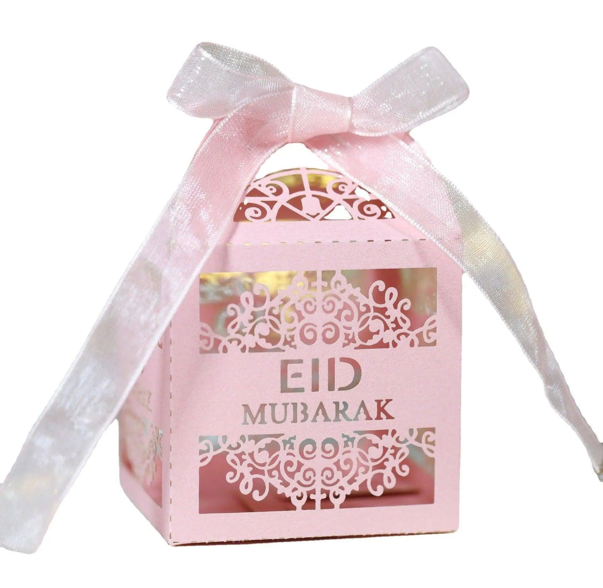 MR018 50 Pcs Happy Eid Mubarak Hollow Candy Box La Vie Bien MR018 50 Pcs Happy Eid Mubarak Hollow Candy Box