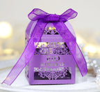 MR018 50 Pcs Happy Eid Mubarak Hollow Candy Box La Vie Bien MR018 50 Pcs Happy Eid Mubarak Hollow Candy Box