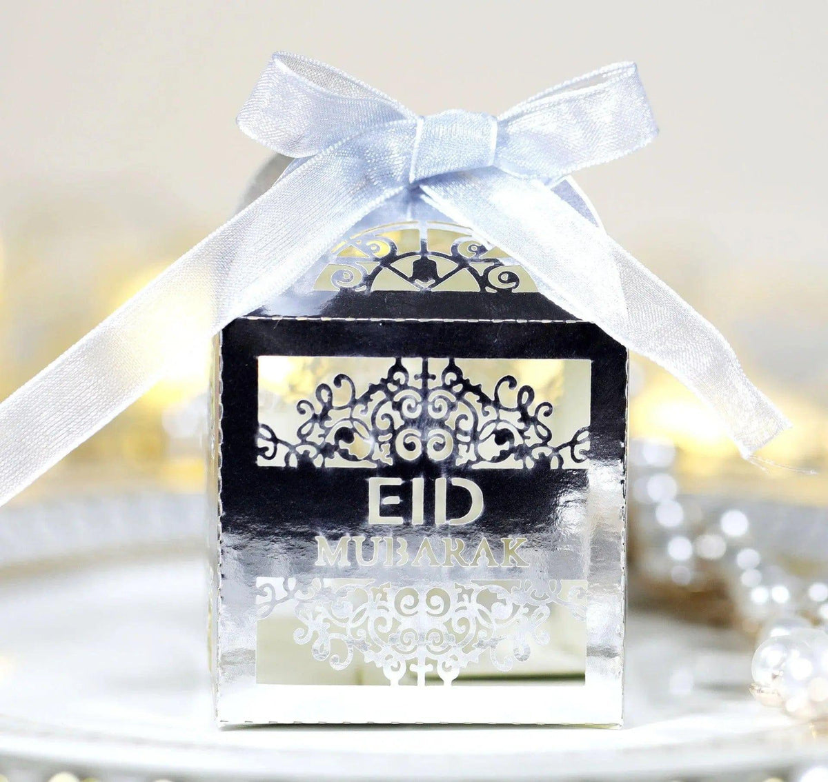 MR018 50 Pcs Happy Eid Mubarak Hollow Candy Box La Vie Bien MR018 50 Pcs Happy Eid Mubarak Hollow Candy Box