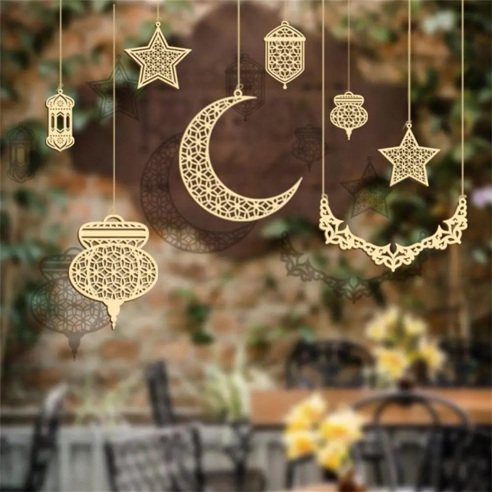 MR020 Wooden Ramadan & Eid Mubarak Decoration La Vie Bien MR020 Wooden Ramadan & Eid Mubarak Decoration