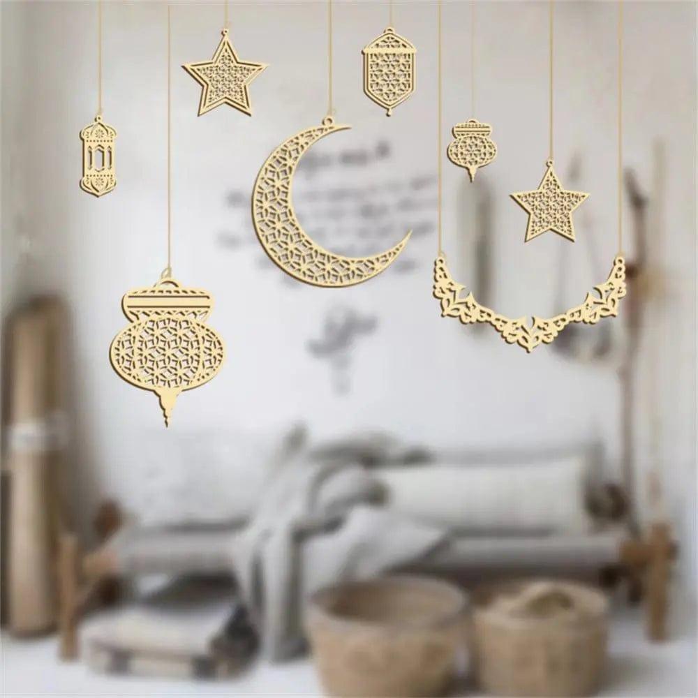 MR020 Wooden Ramadan & Eid Mubarak Decoration La Vie Bien MR020 Wooden Ramadan & Eid Mubarak Decoration