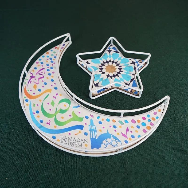 MR029 Ramadan Tray, Iron Festive Moon Tray La Vie Bien MR029 Ramadan Tray, Iron Festive Moon Tray