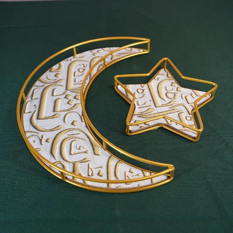 MR029 Ramadan Tray, Iron Festive Moon Tray La Vie Bien MR029 Ramadan Tray, Iron Festive Moon Tray