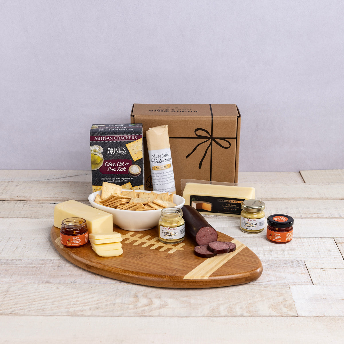 Touchdown! Cutting Board with Gourmet Gift Pack