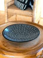 Mud Cloth Black Platter - 12" La Vie Bien Mud Cloth Black Platter - 12"