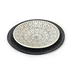Mud Cloth Natural Platter - 10" La Vie Bien Mud Cloth Natural Platter - 10"