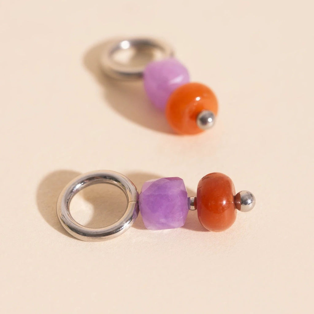 Mulberry Huggie Hoop Charms by Oh Clementine