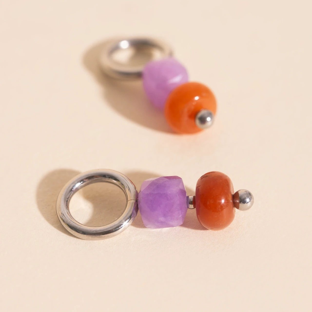 Mulberry Huggie Hoop Charms by Oh Clementine