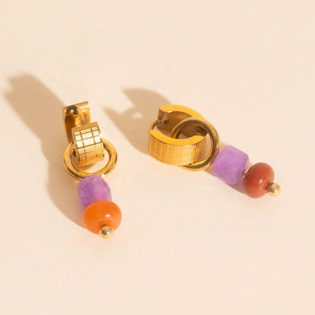 Mulberry Huggie Hoop Charms by Oh Clementine