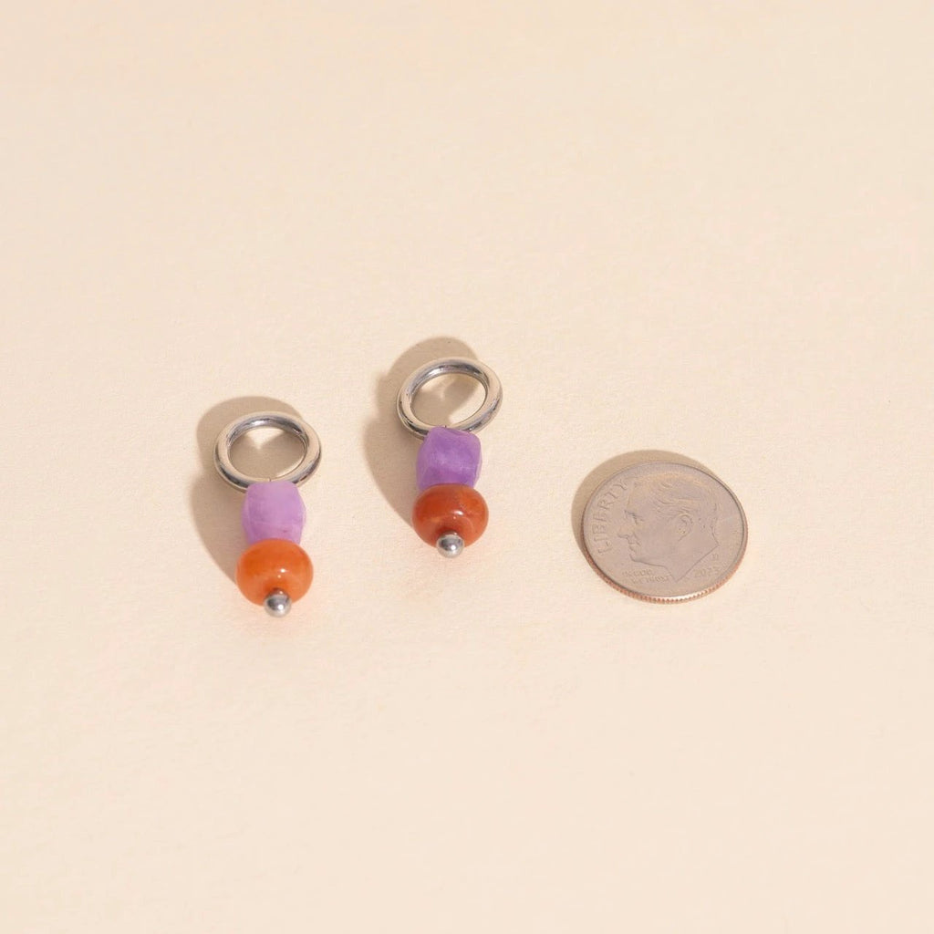 Mulberry Huggie Hoop Charms by Oh Clementine