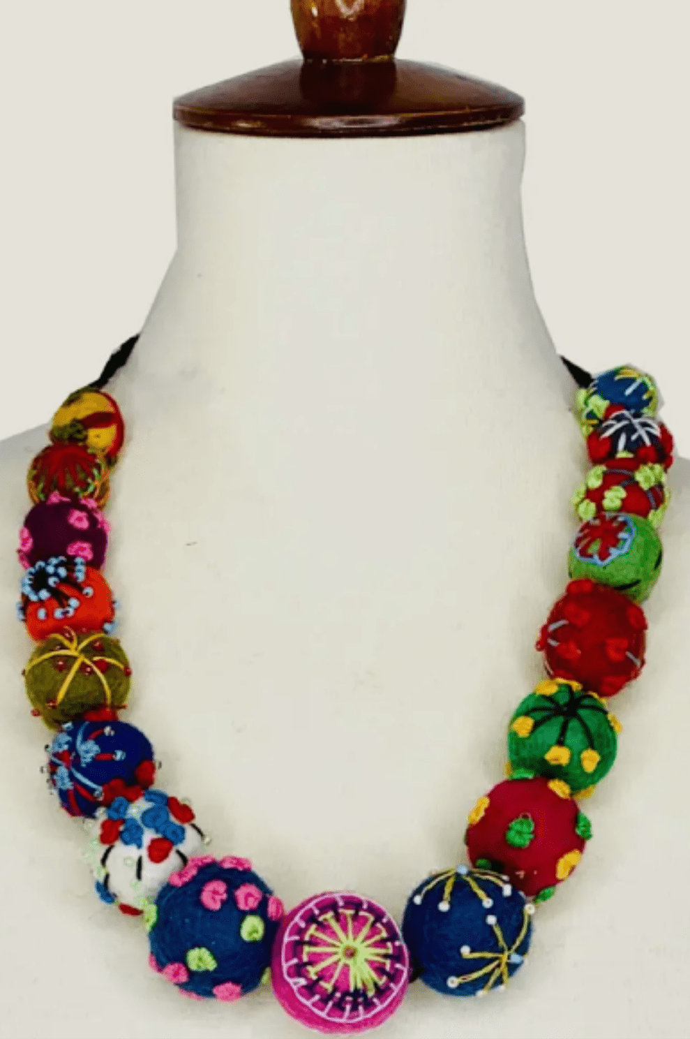 Multi Color Mesh Ball Necklace SHOES & ACCESSORIES La Vie Bien Multi Color Mesh Ball Necklace