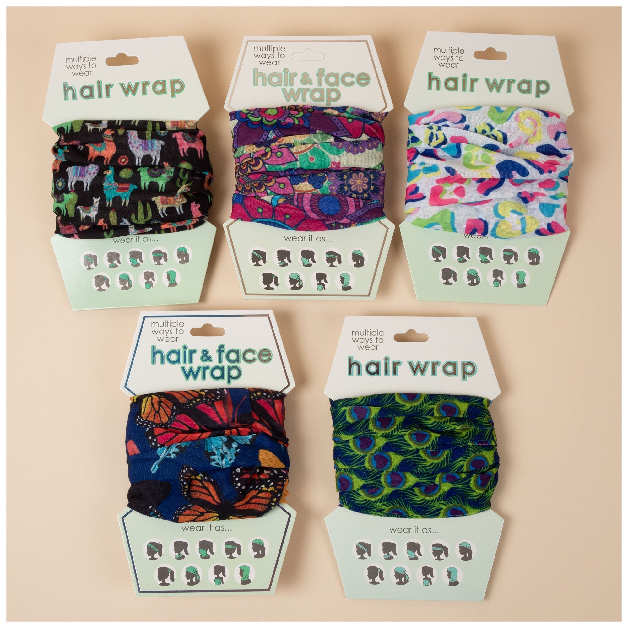 Multi-Colored Hair Wrap Bath & Body & Self Care La Vie Bien Multi-Colored Hair Wrap