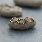 Multi - Stone Gemstone Bead Elastic Ring - Thailand Jewelry La Vie Bien Multi - Stone Gemstone Bead Elastic Ring - Thailand