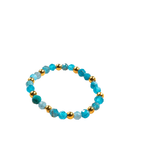 Multi - Stone Gemstone Bead Elastic Ring - Thailand Jewelry La Vie Bien Multi - Stone Gemstone Bead Elastic Ring - Thailand