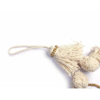 Multi - Tassel Ivory Boho Keychain | Zipper Pull | Handmade in Thailand Accessories La Vie Bien Multi - Tassel Ivory Boho Keychain | Zipper Pull | Handmade in Thailand