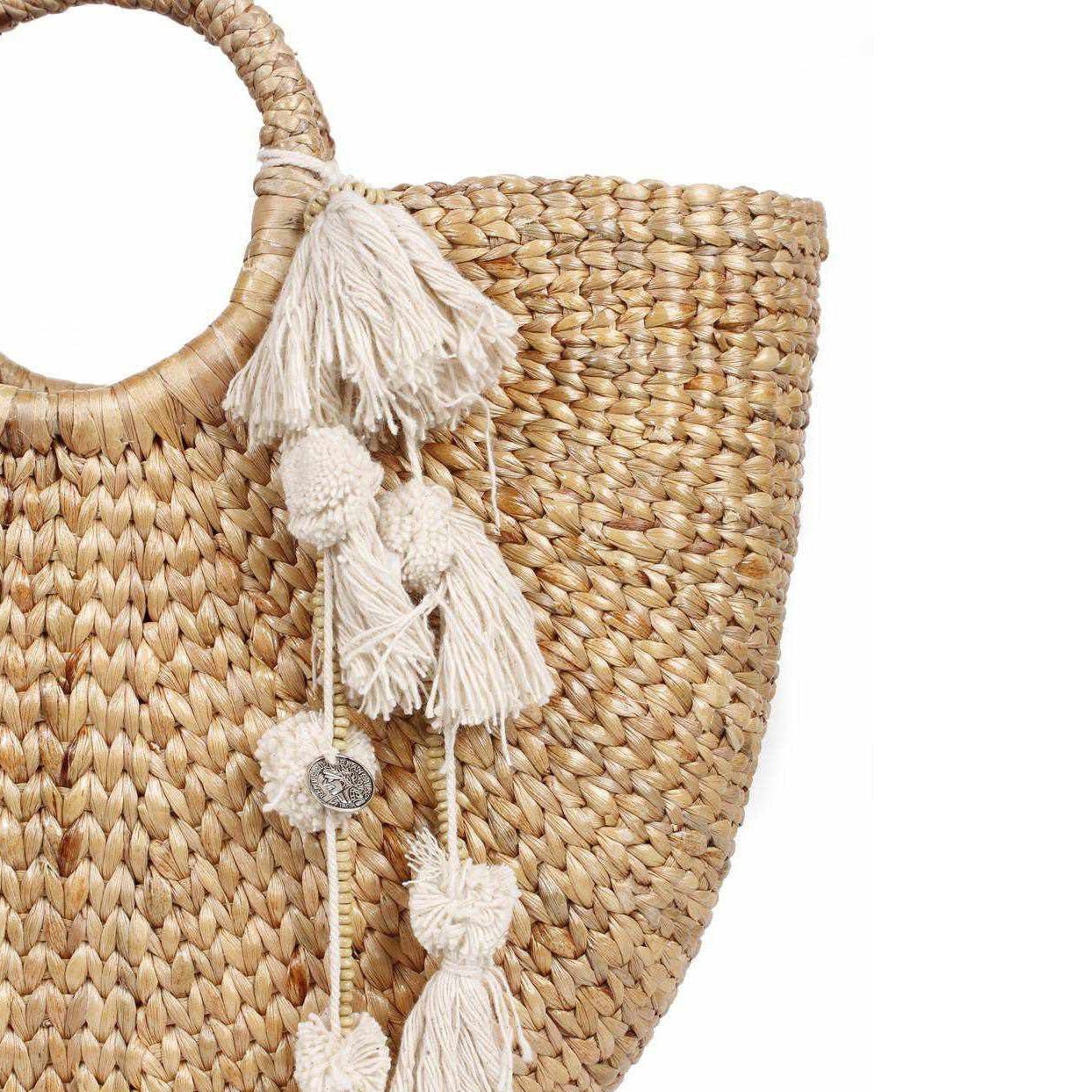Multi - Tassel Ivory Boho Keychain | Zipper Pull | Handmade in Thailand Accessories La Vie Bien Multi - Tassel Ivory Boho Keychain | Zipper Pull | Handmade in Thailand