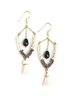 Multi - Textured Tassel Earrings